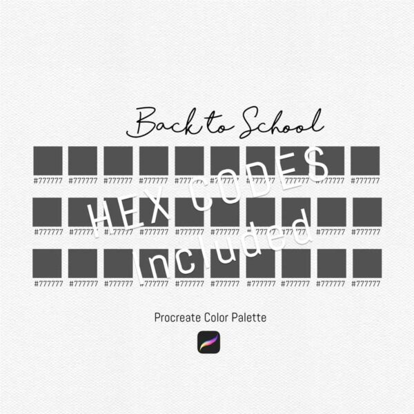 Learn and Play: Back to School Procreate Palette - Image 3