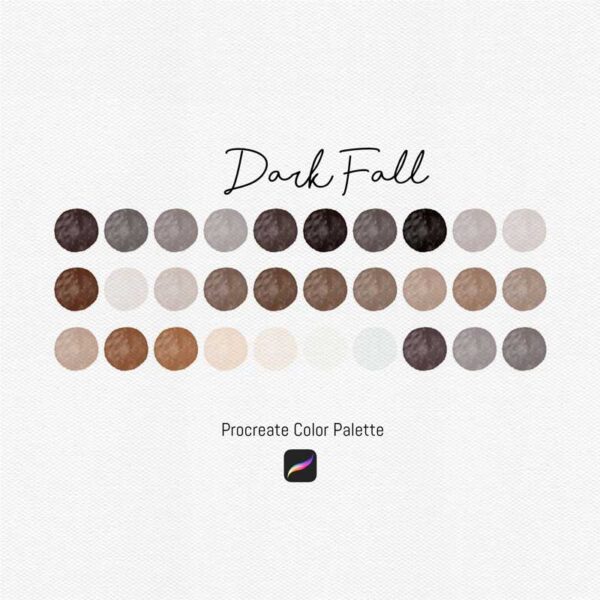 Dark Fall Procreate Palette - Image 2
