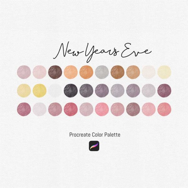 "New Year's Eve" Procreate Palette: Sparkle Your Way into Festive Art - Image 2