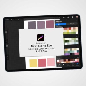 "New Year's Eve" Procreate Palette: Sparkle Your Way into Festive Art