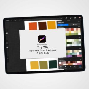 "Retro Revival: The 70s" - A Procreate Palette for a Vibrant Blast from the Past