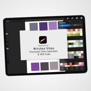 "Enchanted Shadows: Witches Vibes" - Cast a Spell with This Magical Procreate Palette