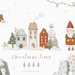 Christmas Time Kids Illustrations