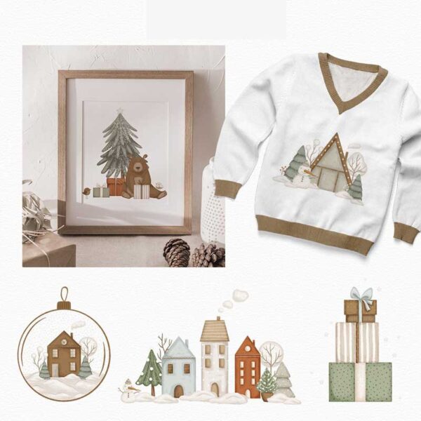 Christmas Time Kids Illustrations - Image 4