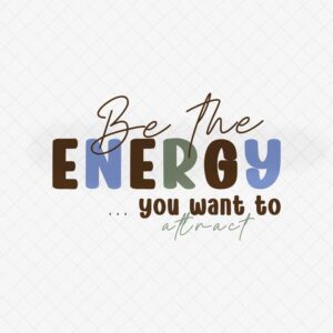 Inspirational Digital Lettering Design: "Positive Energy"