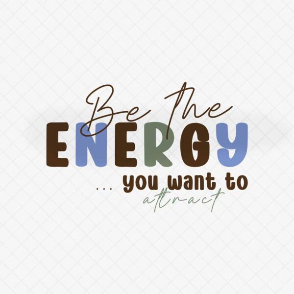 Inspirational Digital Lettering Design: "Positive Energy"