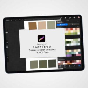 Fresh Forest - Earthy Procreate Color Palette