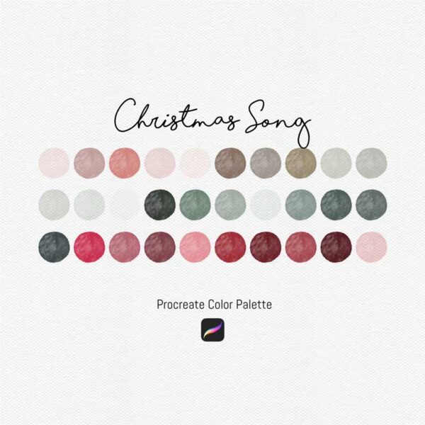Christmas Song - Procreate Holiday Color Palette - Image 2