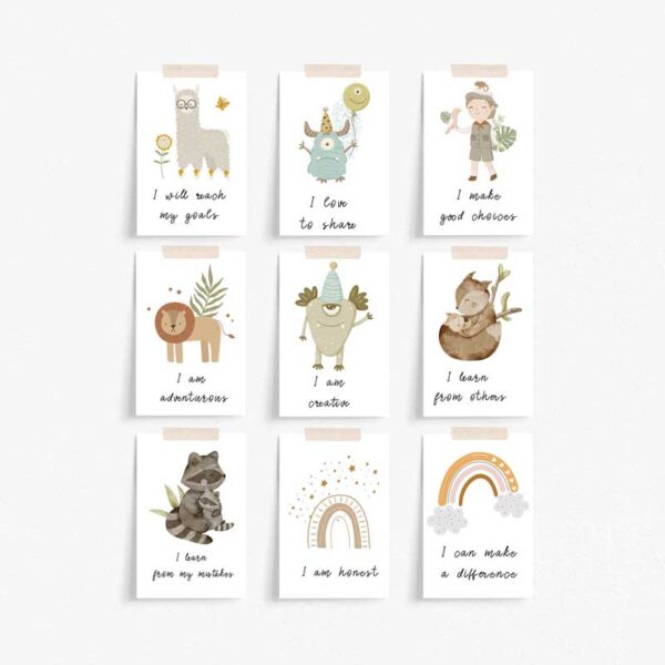 Kids' Empowerment Affirmation Cards - Printable Self-Love & Confidence Boosters - Image 2