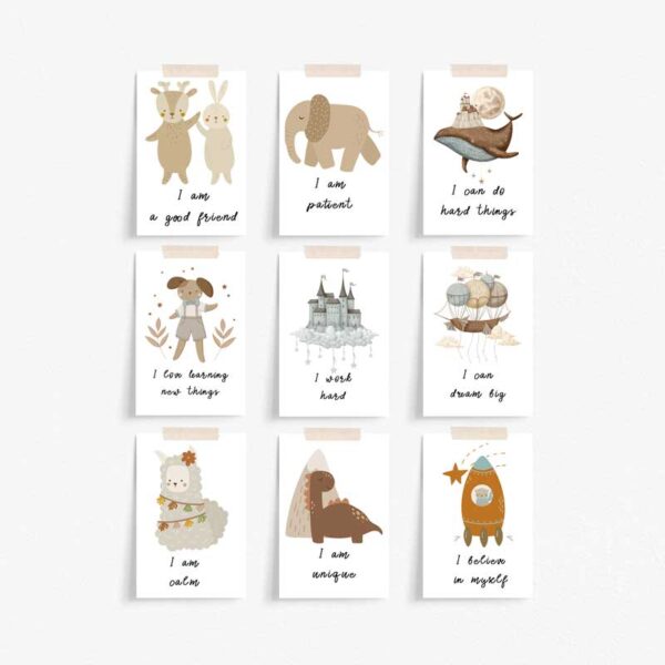 Kids' Empowerment Affirmation Cards - Printable Self-Love & Confidence Boosters - Image 4