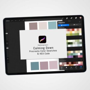 Tranquil Tones: Calming Down Procreate Color Palette