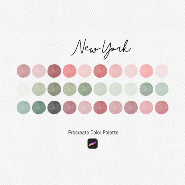 New York Vibes: Procreate Color Palette Inspired by the Big Apple - Image 2