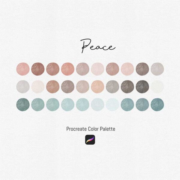 Peace: A Serene Procreate Color Palette Inspired by Tranquility - Image 2