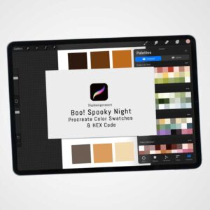 Boo! Spooky Night: Procreate Color Palette for Halloween