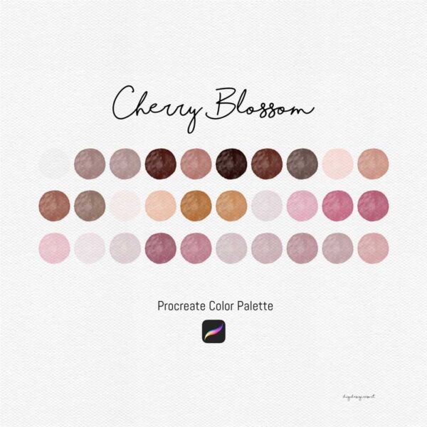 Cherry Blossoms: Procreate Color Palette for Spring & Easter - Image 2