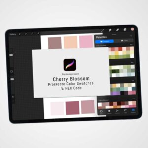 Cherry Blossoms: Procreate Color Palette for Spring & Easter