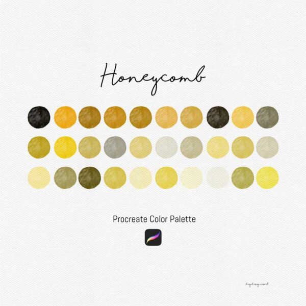 Honeycomb Harmony: Procreate Color Palette for Spring & Easter - Image 2