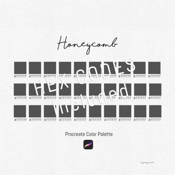 Honeycomb Harmony: Procreate Color Palette for Spring & Easter - Image 3
