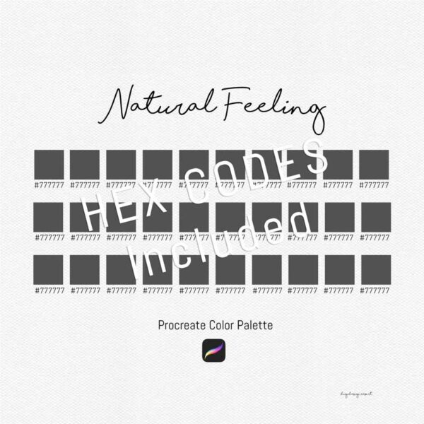Natural Feeling: A Masculine Procreate Color Palette for All Seasons - Image 3