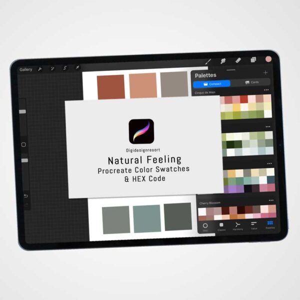Natural Feeling: A Masculine Procreate Color Palette for All Seasons