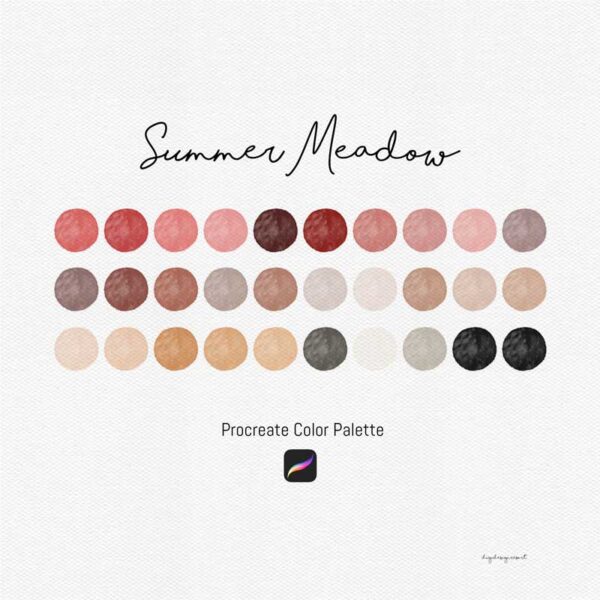 Summer Meadow: A Versatile Procreate Color Palette for Every Occasion - Image 2