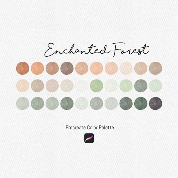 Enchanted Forest: A Masculine Procreate Color Palette for Father's Day and Beyond - Image 2