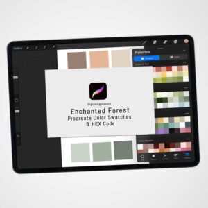 Enchanted Forest: A Masculine Procreate Color Palette for Father's Day and Beyond