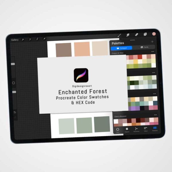 Enchanted Forest: A Masculine Procreate Color Palette for Father's Day and Beyond
