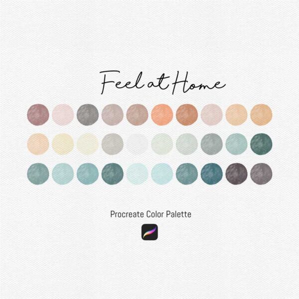 Feel at Home: A Procreate Color Palette for Cozy, Neutral Projects - Image 2