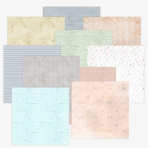 Soft Boho Style Craft Papers: 10 Digital Papers for Creative Projects