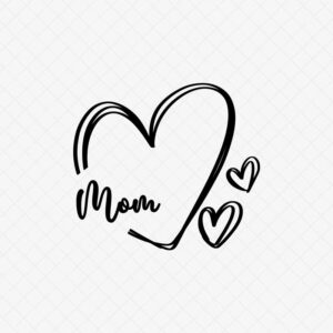Heart for Mom SVG File