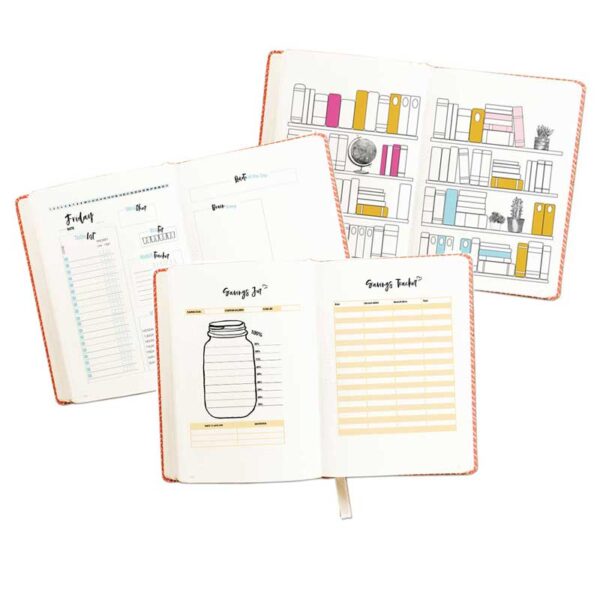 Organize Your Life Bundle - Daily Planner, Reading Tracker & Savings Jar