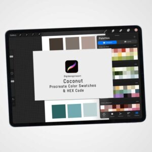 Coconut Color Palette Stylish Shades for Digital Art and Design