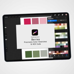 Berries Color Palette for Procreate and other Graphic Design Programs