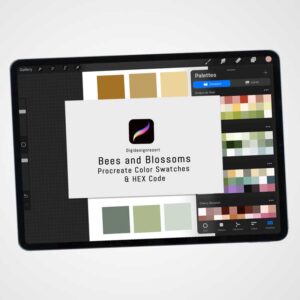 Bees and Blossoms Color Palette for Procreate & Graphic Design Programs