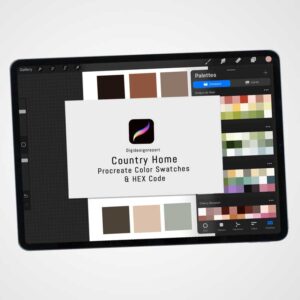Country Home Color Palette for Procreate & Graphic Design Programs