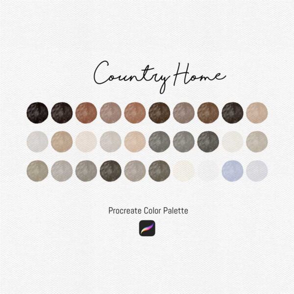 Country Home Color Palette for Procreate & Graphic Design Programs - Image 2