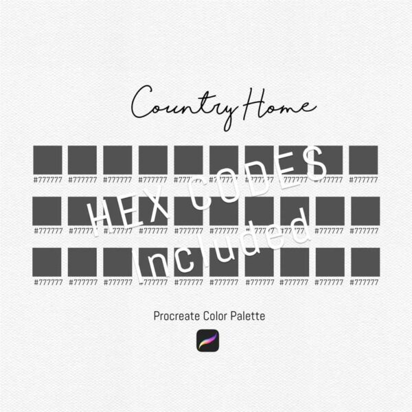 Country Home Color Palette for Procreate & Graphic Design Programs - Image 3