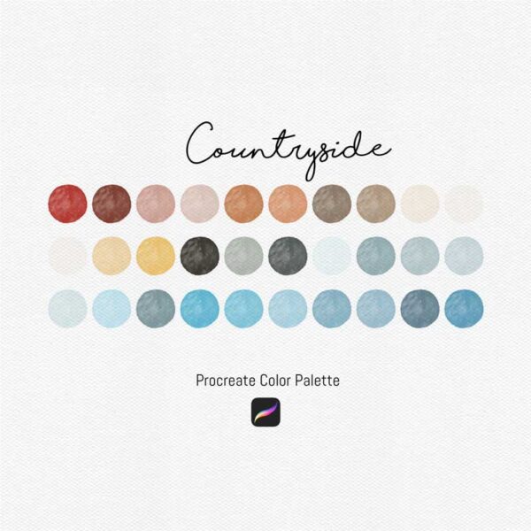 Countryside Color Palette for Procreate and Graphic Design Programs - Image 2