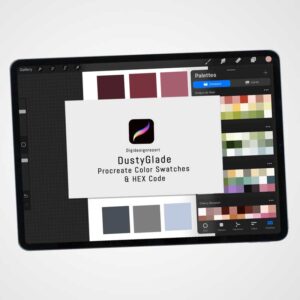 Dusty Glade Color Palette for Procreate and Graphic Design Programs