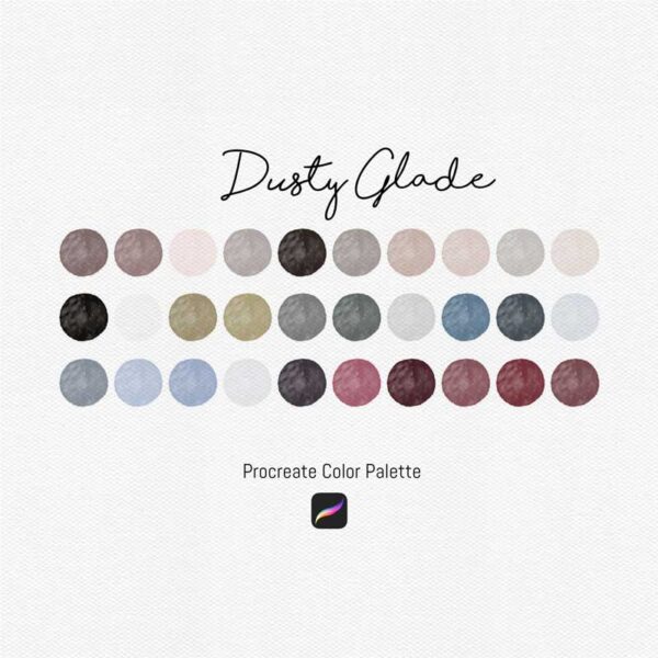 Dusty Glade Color Palette for Procreate and Graphic Design Programs - Image 2