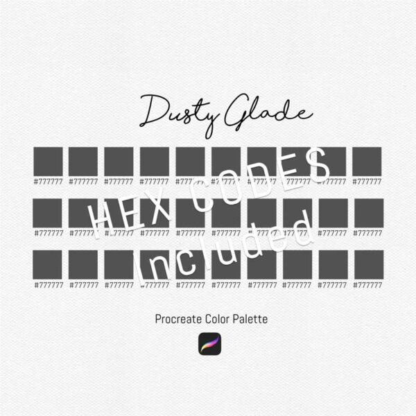 Dusty Glade Color Palette for Procreate and Graphic Design Programs - Image 3