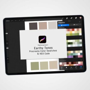 Earthy Tones Color Palette for Procreate and Graphic Design Programs