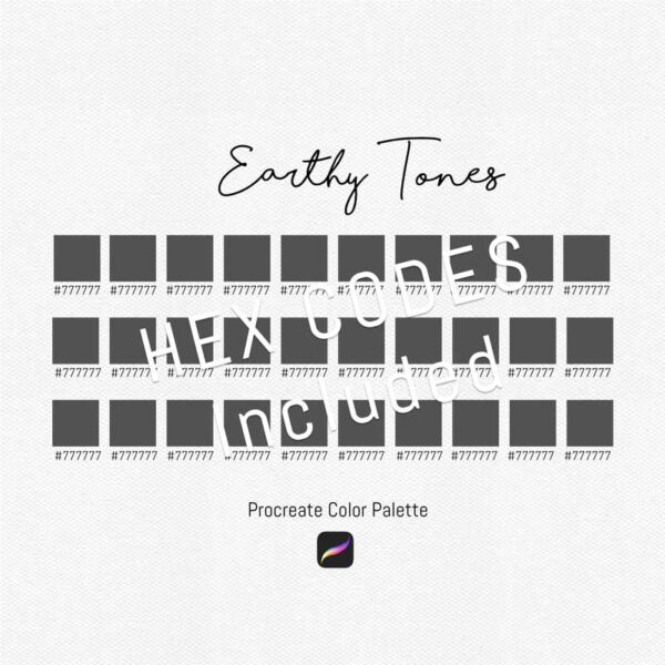 Earthy Tones Color Palette for Procreate and Graphic Design Programs - Image 3
