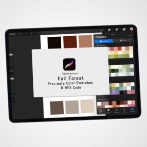 Fall Forest Color Palette for Procreate and Graphic Design Programs