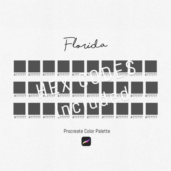 Florida Color Palette for Procreate and Graphic Design Programs - Image 3