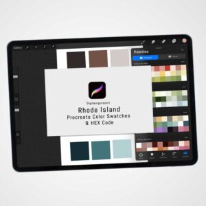 Rhode Island Color Palette for Procreate and Graphic Design Programs