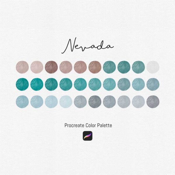 Nevada Color Palette for Procreate and Graphic Design Programs - Image 2