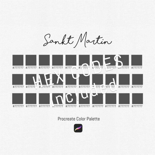 Sankt Martin Color Palette for Procreate and Graphic Design Programs - Image 3