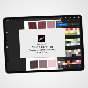South Carolina Color Palette for Procreate & Graphic Design Programs